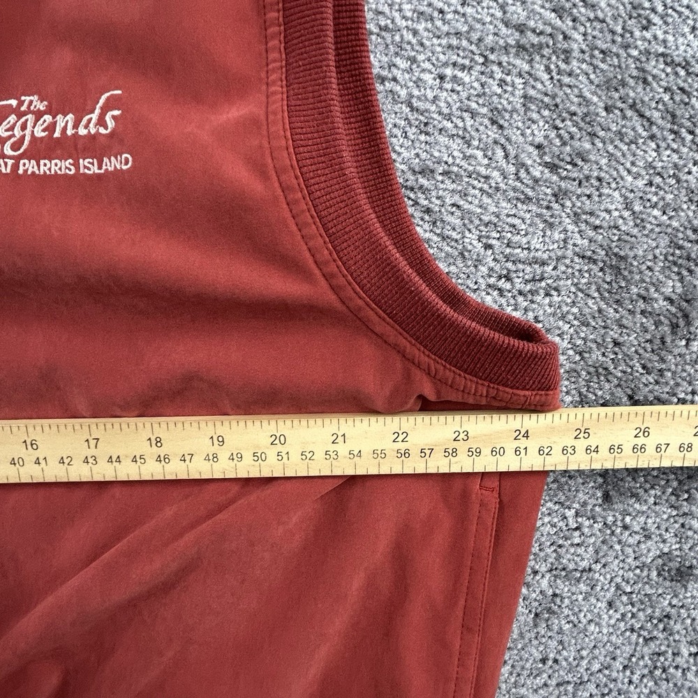 Monterey Club Golf Vest XL Rust Orange The Legends Parris Island V-Neck Vest - Picture 8 of 10